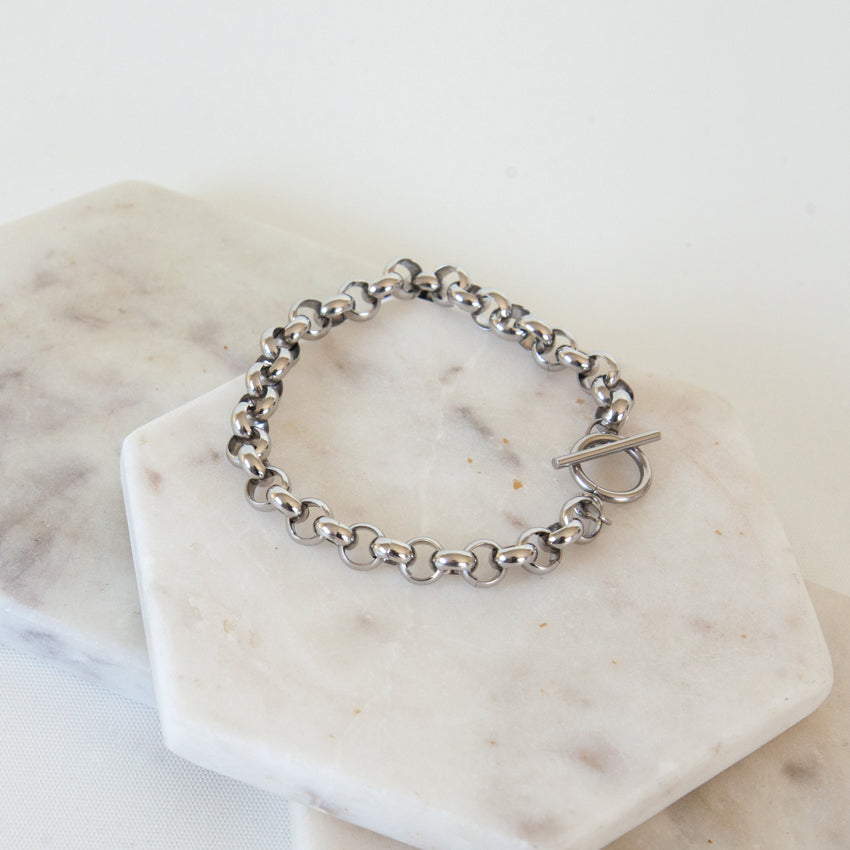 French Lab Style Quick Silver Bracelet