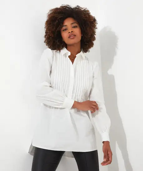 
                  
                    CLASSIC PIN TUCK BLOUSE -IVORY
                  
                