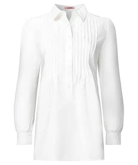 
                  
                    CLASSIC PIN TUCK BLOUSE -IVORY
                  
                