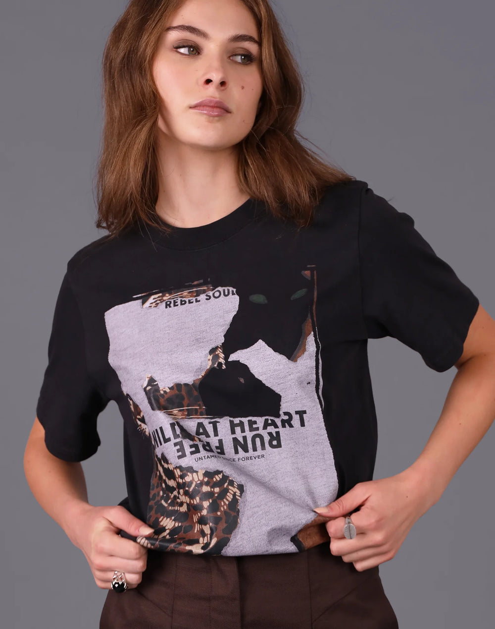 STORM Wild at Heart Tee-Vintage Black