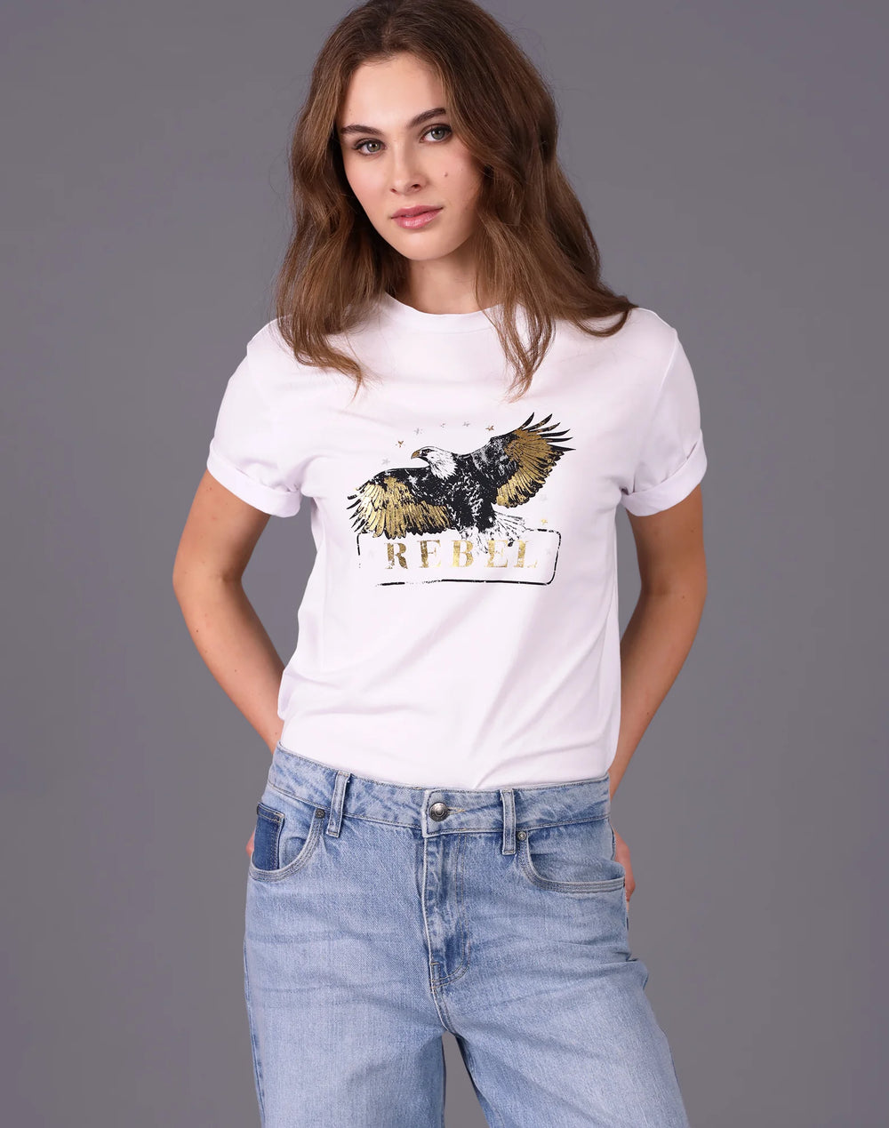 STORM Rebel Print Tee -White