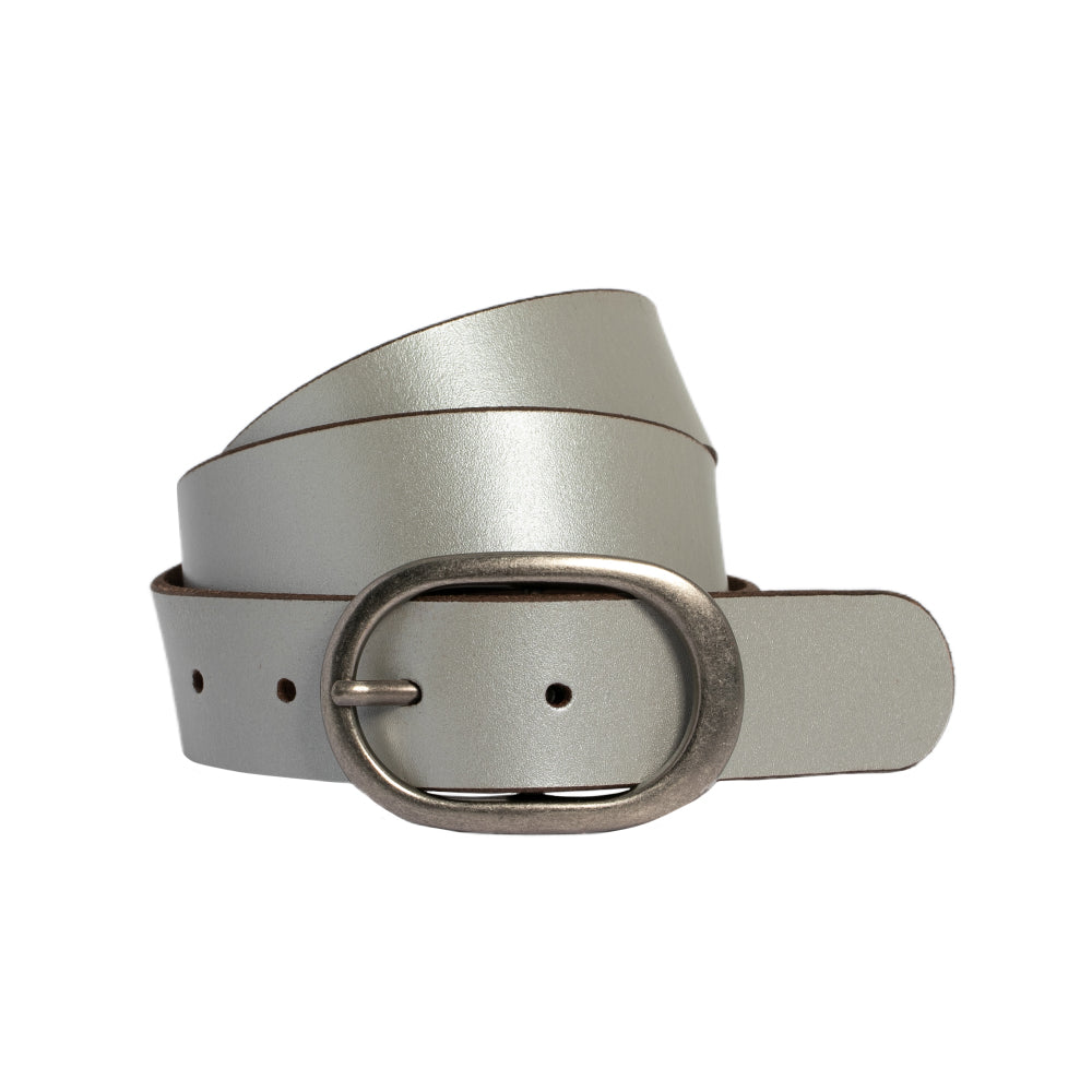 
                  
                    Tahlia Metallic Leather Belt-SILVER
                  
                