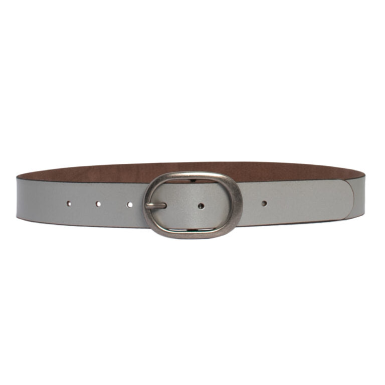 
                  
                    Tahlia Metallic Leather Belt-SILVER
                  
                