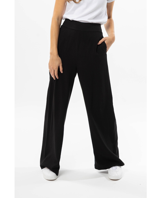 
                  
                    ESSENTIAL WIDE LEG PANT -BLACK
                  
                
