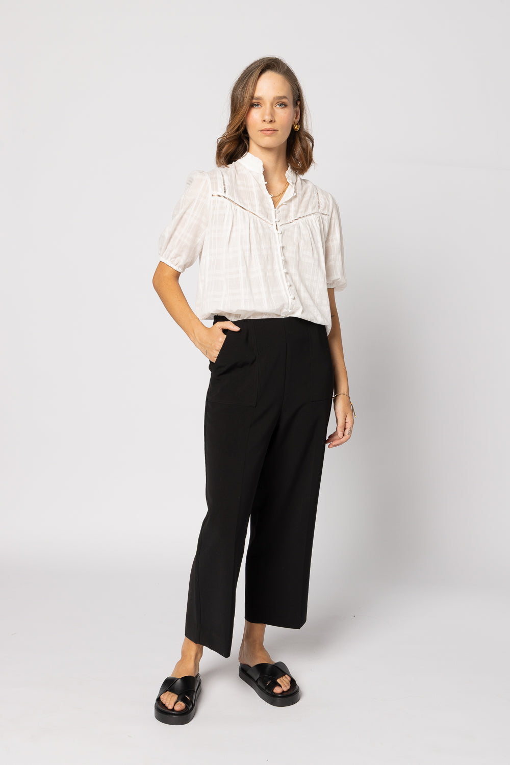 
                  
                    DALILA TOP-WHITE CHECK
                  
                