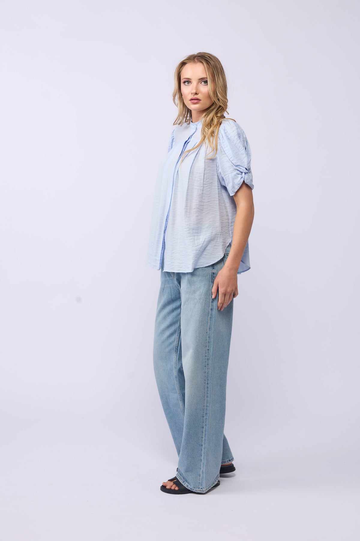 
                  
                    SEVILLE BLOUSE -SOFT BLUE
                  
                