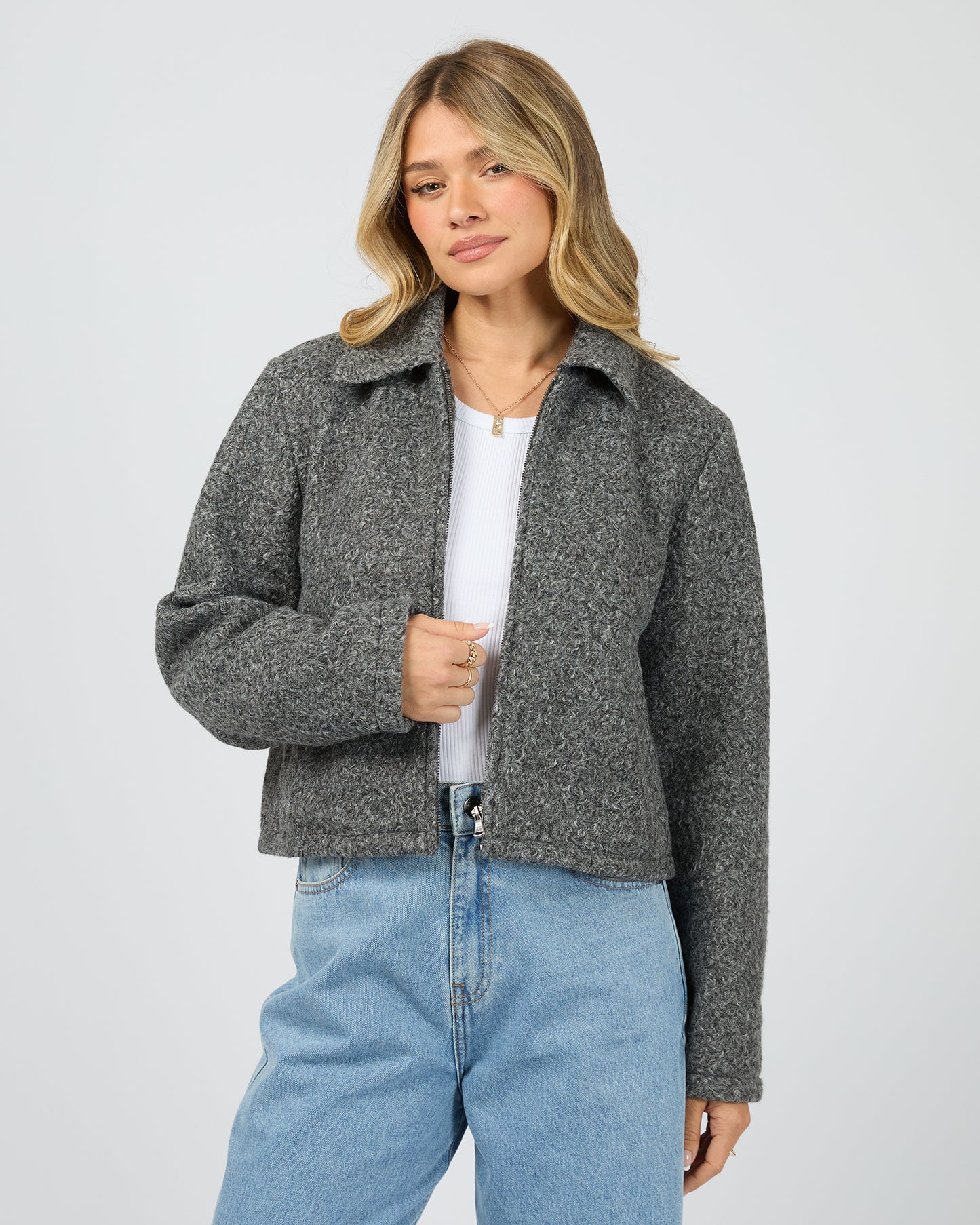 
                  
                    ALL ABOUT EVE ARIANA JACKET-grey marle
                  
                