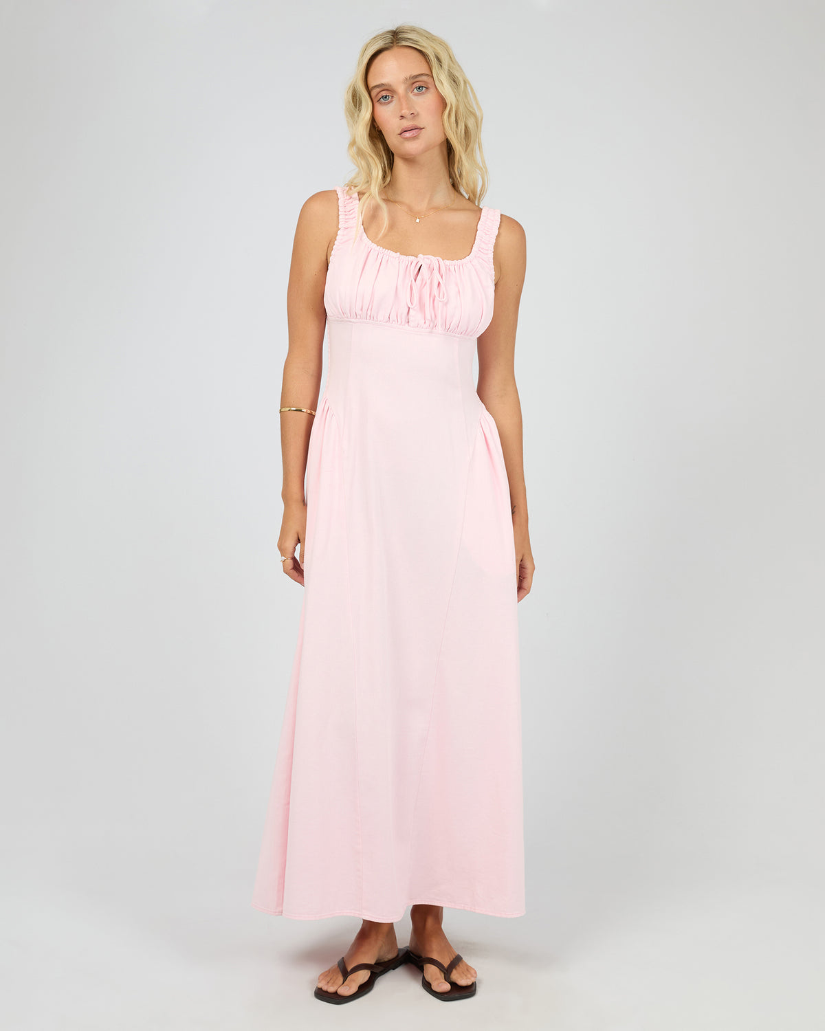 
                  
                    ALL ABOUT EVE POPPY DENIM DRESS-PINK
                  
                