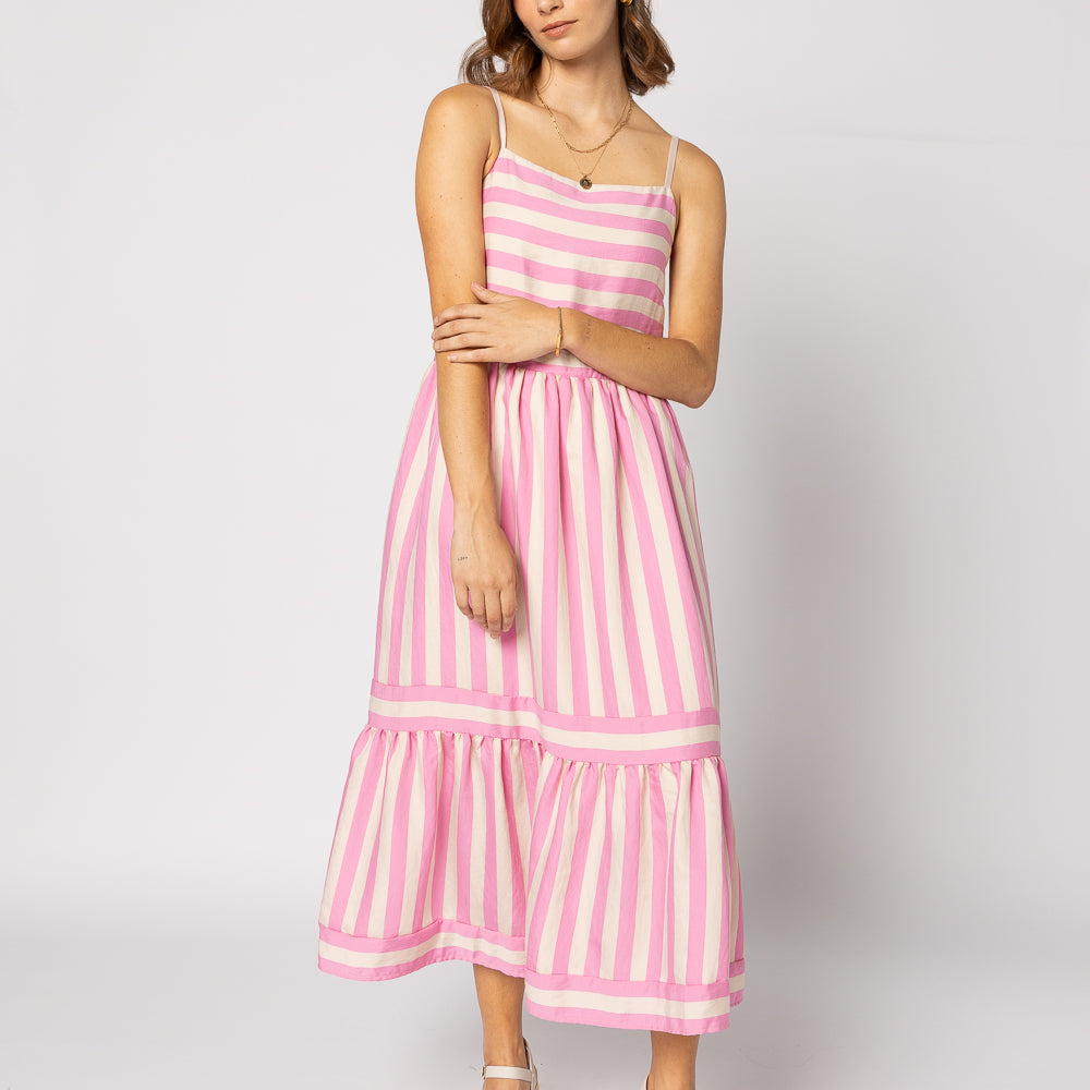 
                  
                    OLIVIA DRESS-CANDY STRIPE
                  
                