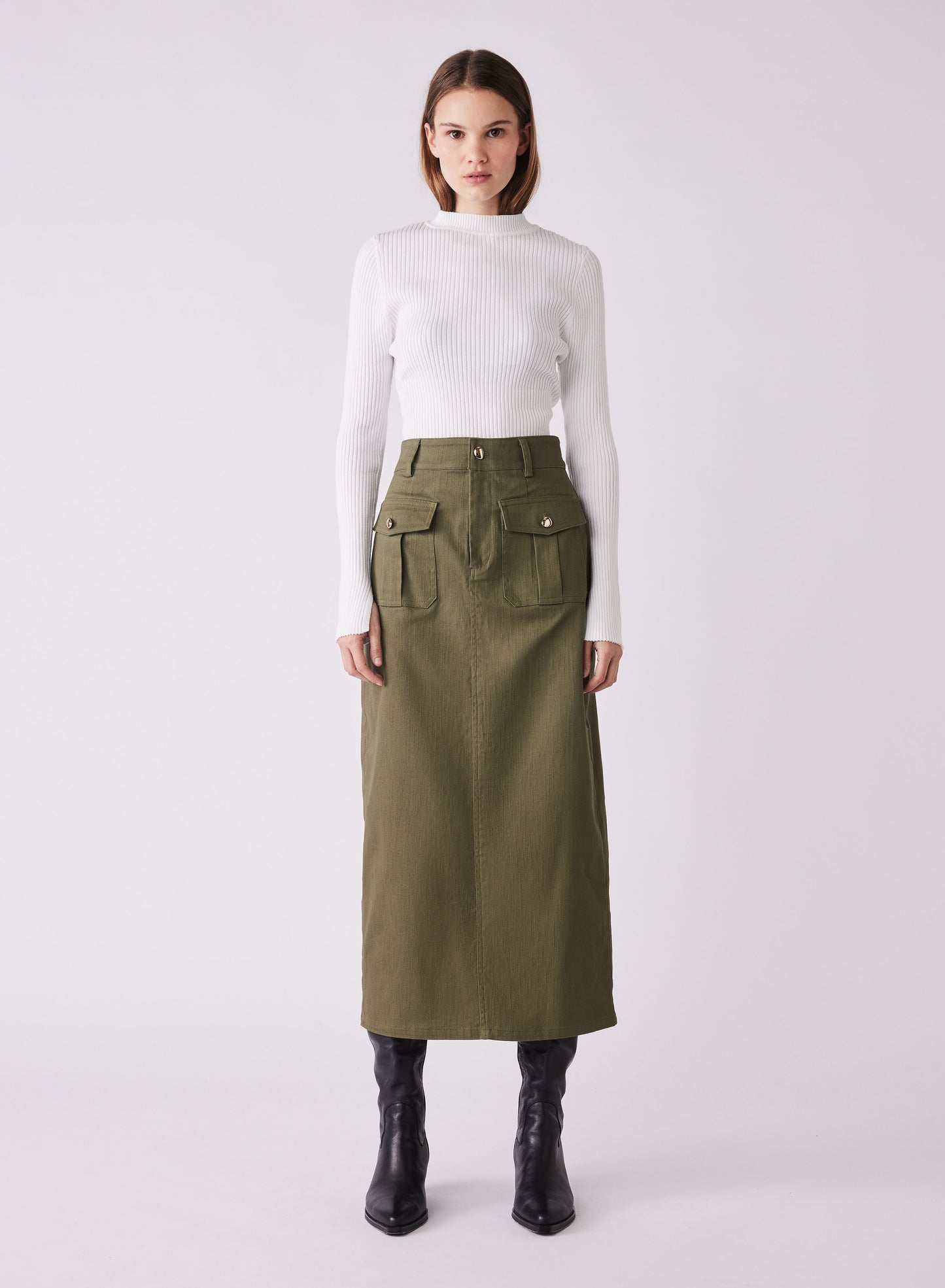 
                  
                    Uptown Skirt Khaki
                  
                