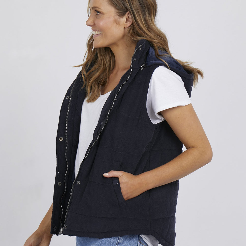 
                  
                    Elm Cord Puffer Vest - Navy
                  
                