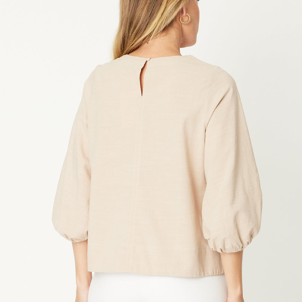 
                  
                    Core Balloon Sleeve Blouse -Beige
                  
                