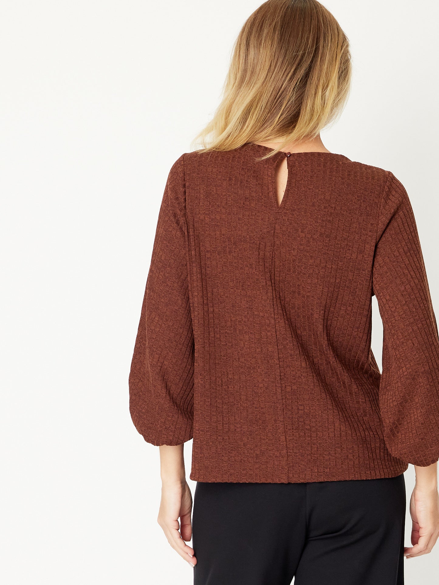 
                  
                    Core Balloon Knit Top -Chocolate
                  
                