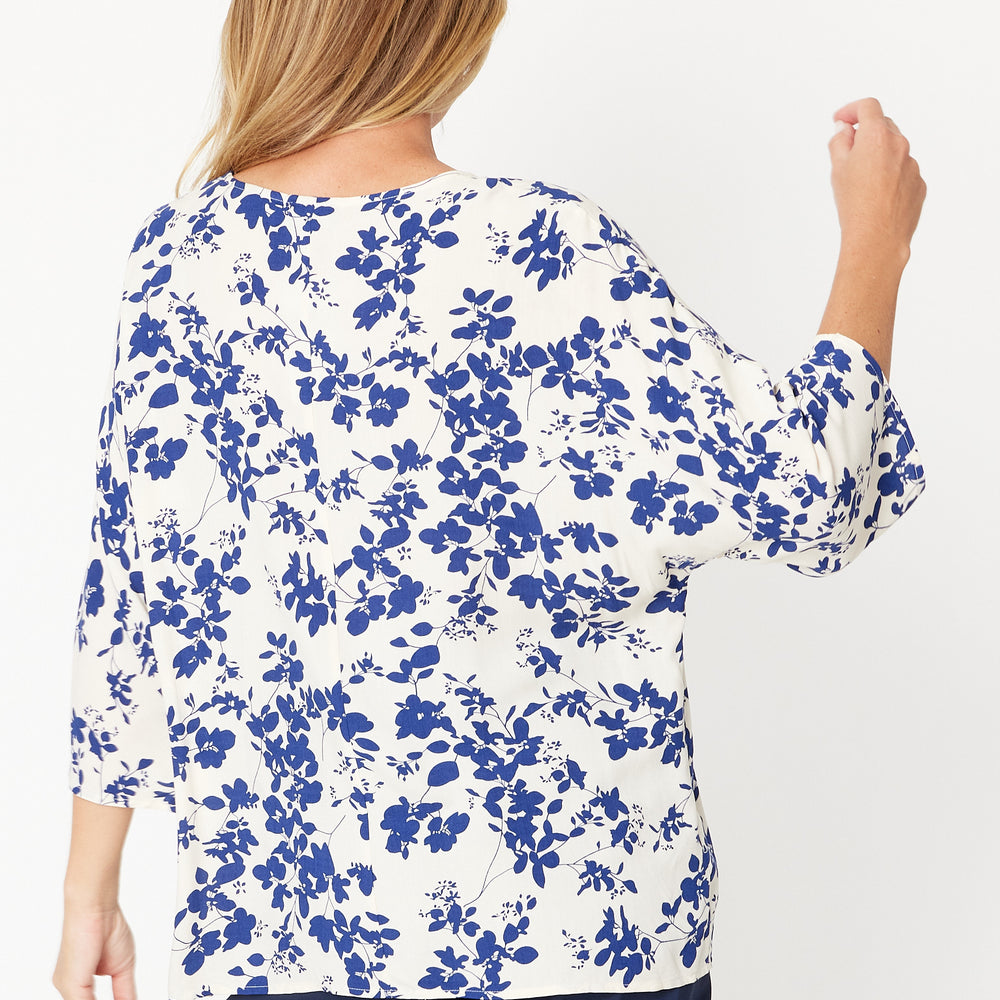 
                  
                    Summer ease Blue print blouse
                  
                