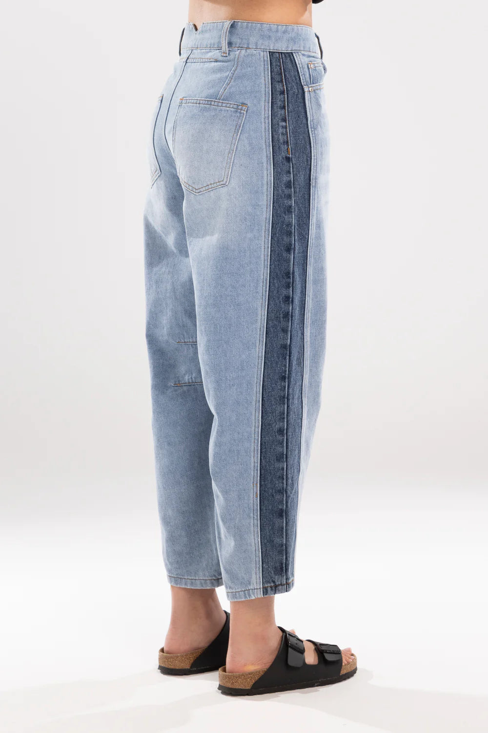 
                  
                    DOUBLE DENIM BARRELL JEANS - BLUE
                  
                