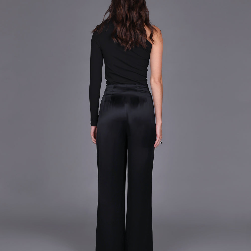 
                  
                    Liquid Satin Wide Leg Pant -Black
                  
                