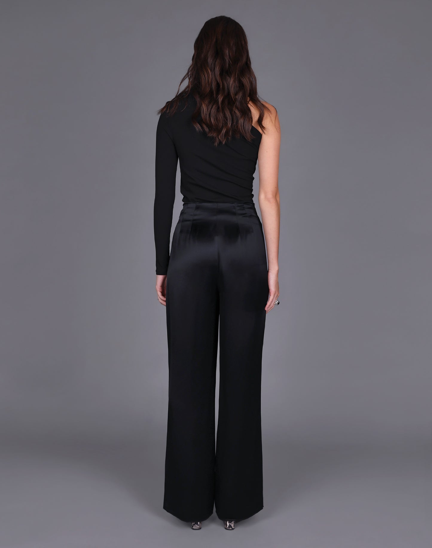 
                  
                    Liquid Satin Wide Leg Pant -Black
                  
                