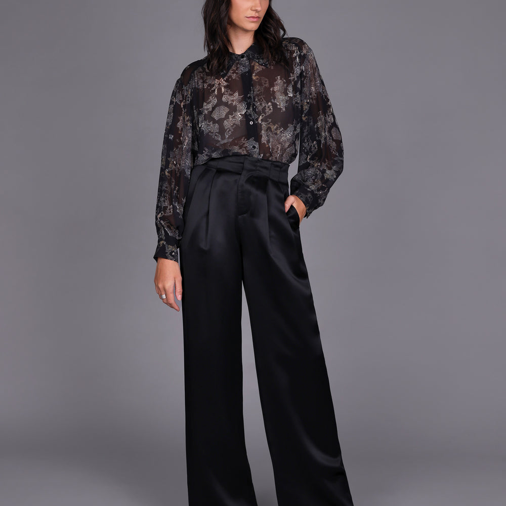 
                  
                    Liquid Satin Wide Leg Pant -Black
                  
                