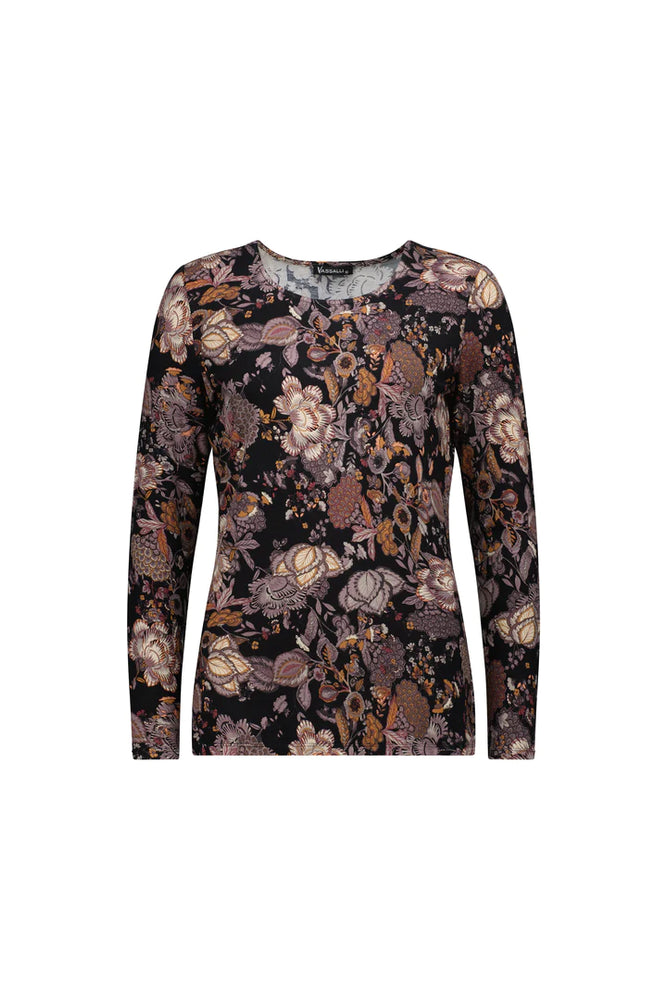 
                  
                    4310 Vintage - Long Sleeve Round Neck Printed Knit Top
                  
                