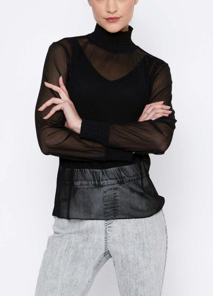 Riven Top Black Stripe