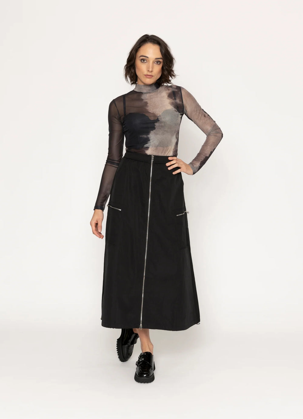 KAELAN SKIRT -BLACK