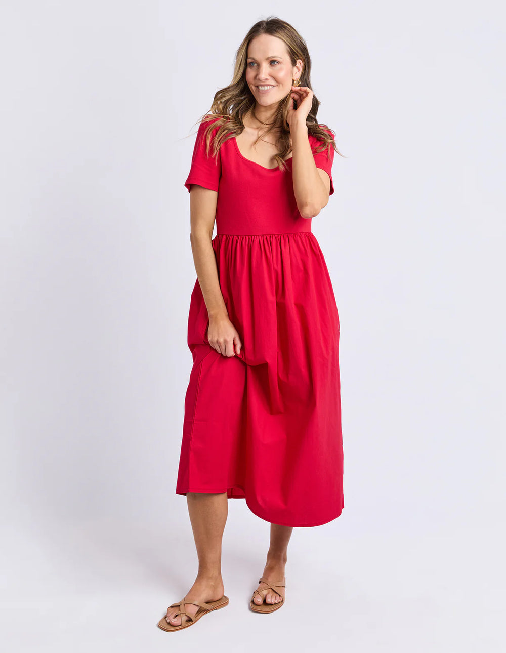 Ella Dress Crimson