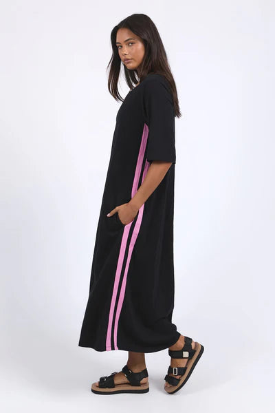 Recovery Dress - Black/Neon Pink