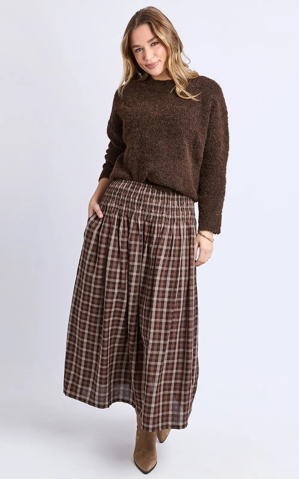 
                  
                    COCO CHECK SKIRT-DUE JUNE
                  
                