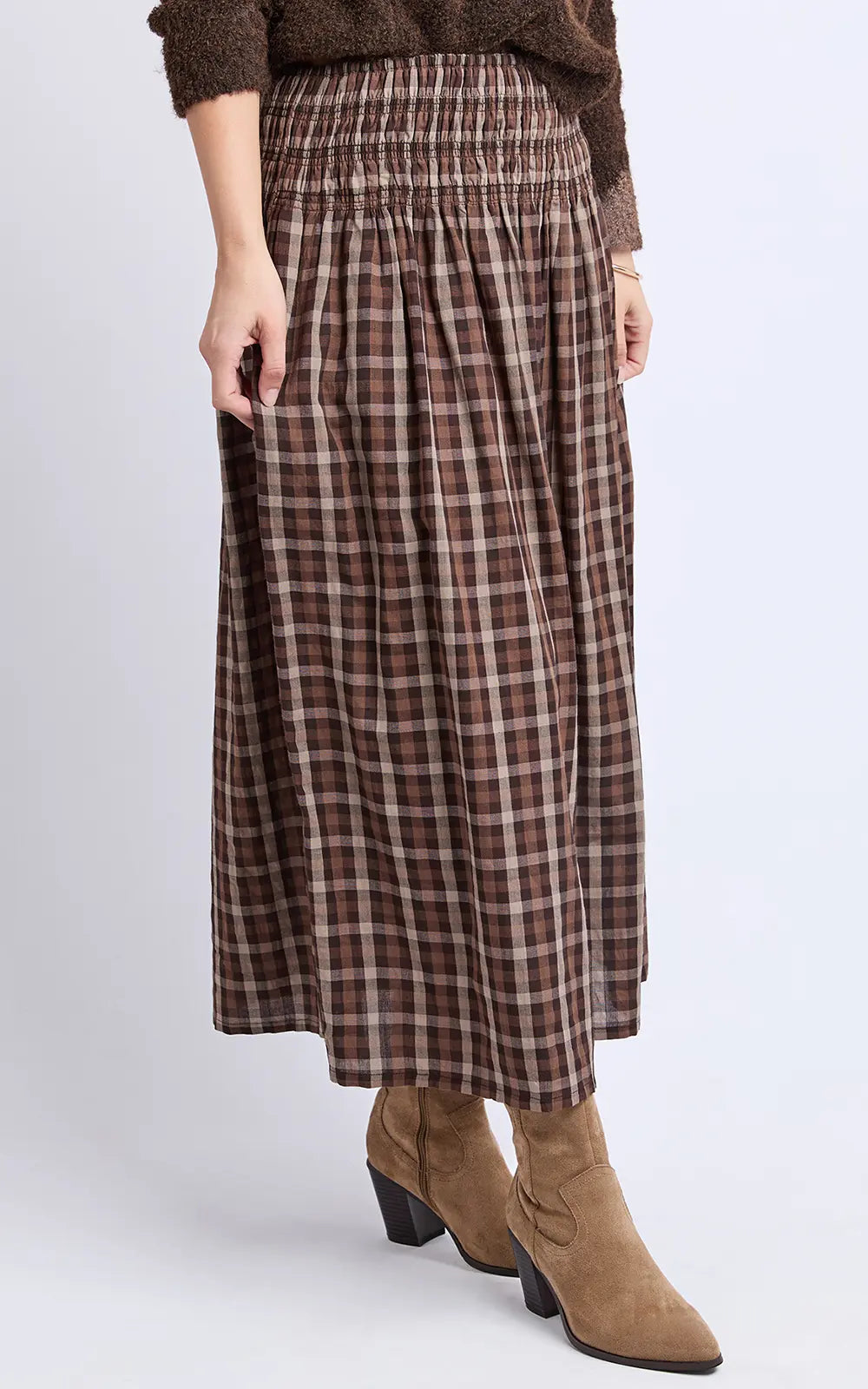 
                  
                    COCO CHECK SKIRT-DUE JUNE
                  
                
