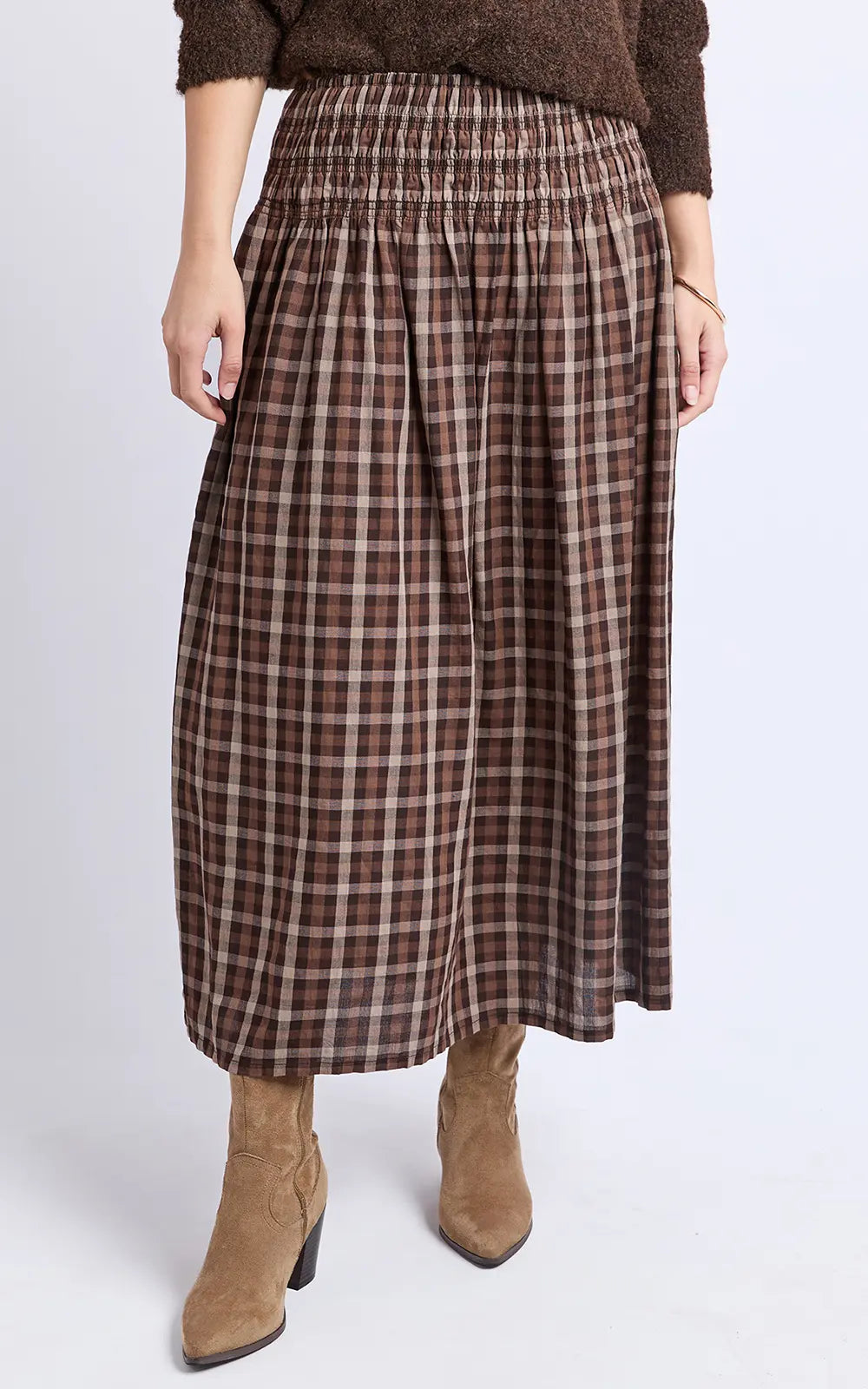 
                  
                    COCO CHECK SKIRT-DUE JUNE
                  
                
