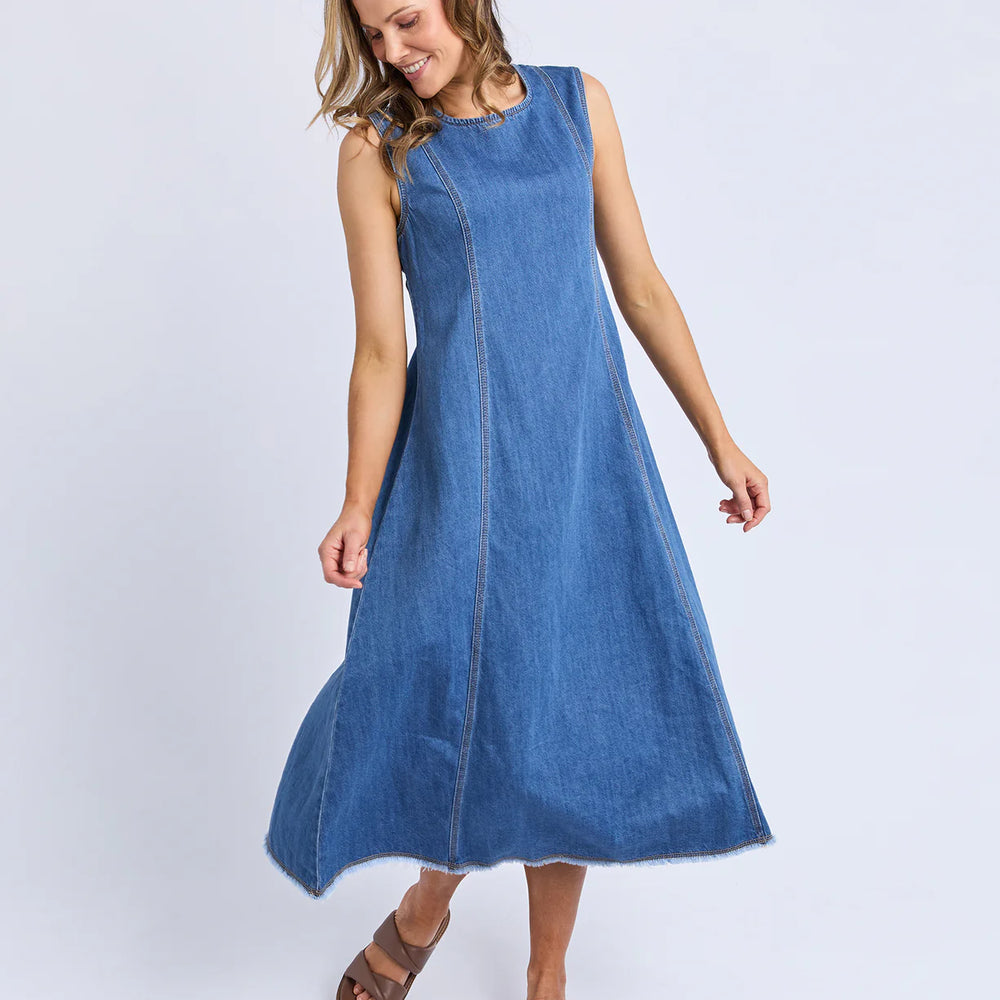 
                  
                    Solene Denim Dress Mid Blue
                  
                