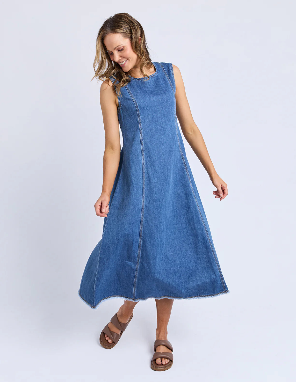 
                  
                    Solene Denim Dress Mid Blue
                  
                