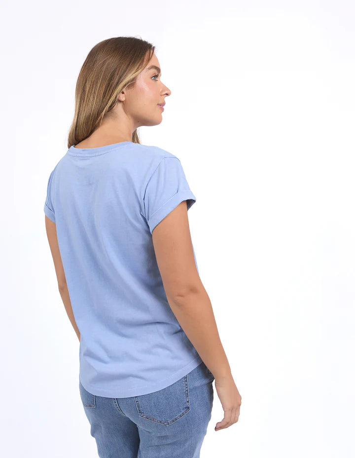 
                  
                    SIGNATURE TEE -Light Blue
                  
                