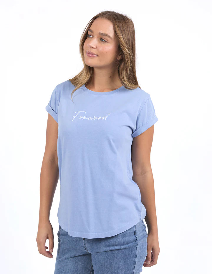
                  
                    SIGNATURE TEE -Light Blue
                  
                