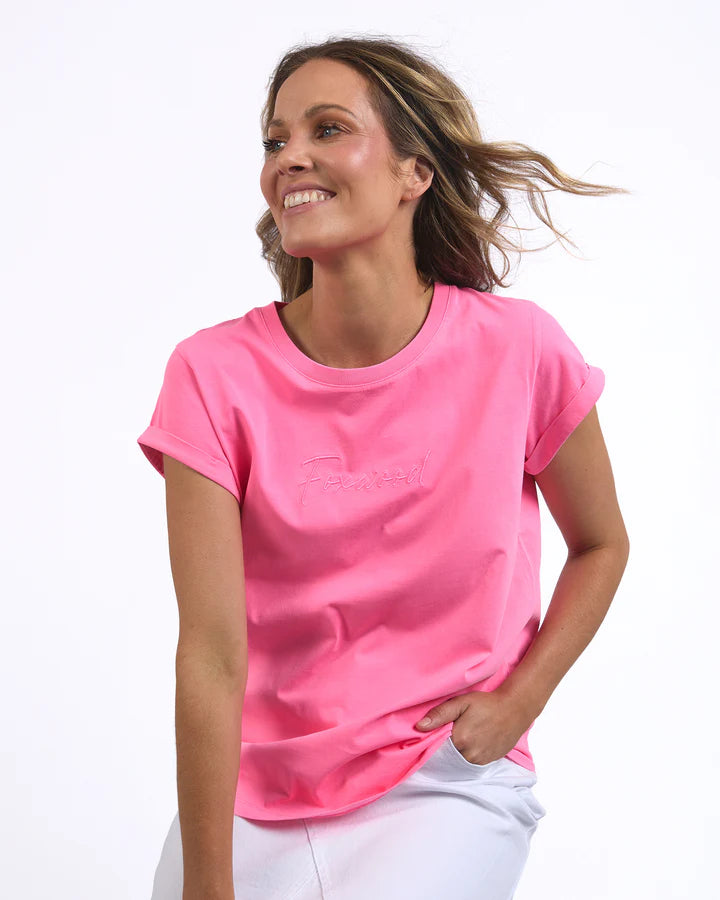 SIGNATURE TEE -Neon Rose
