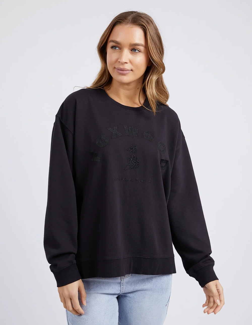 Foxwood Effortless crew -Black