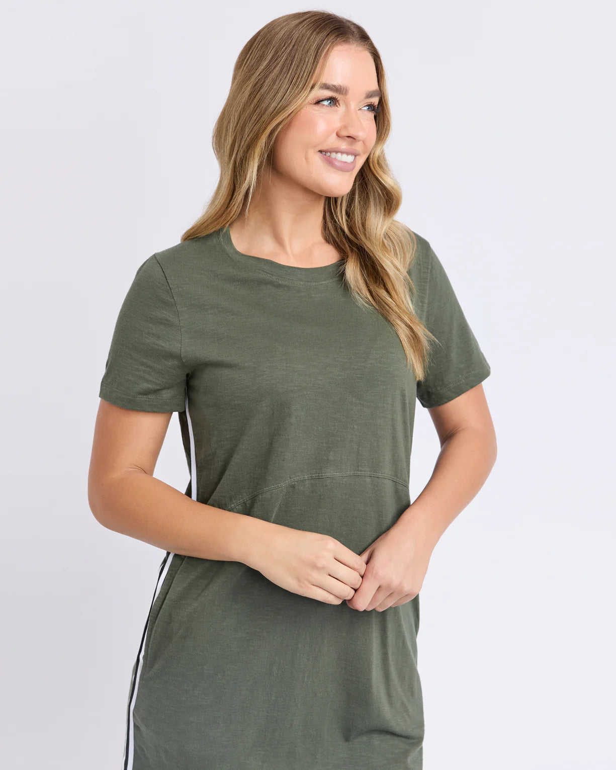 
                  
                    Bay Tape Dress Khaki
                  
                