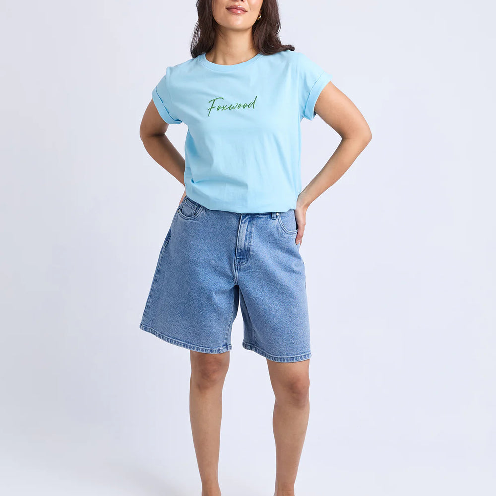 
                  
                    Signature Contrast Tee Light Blue With Lime
                  
                