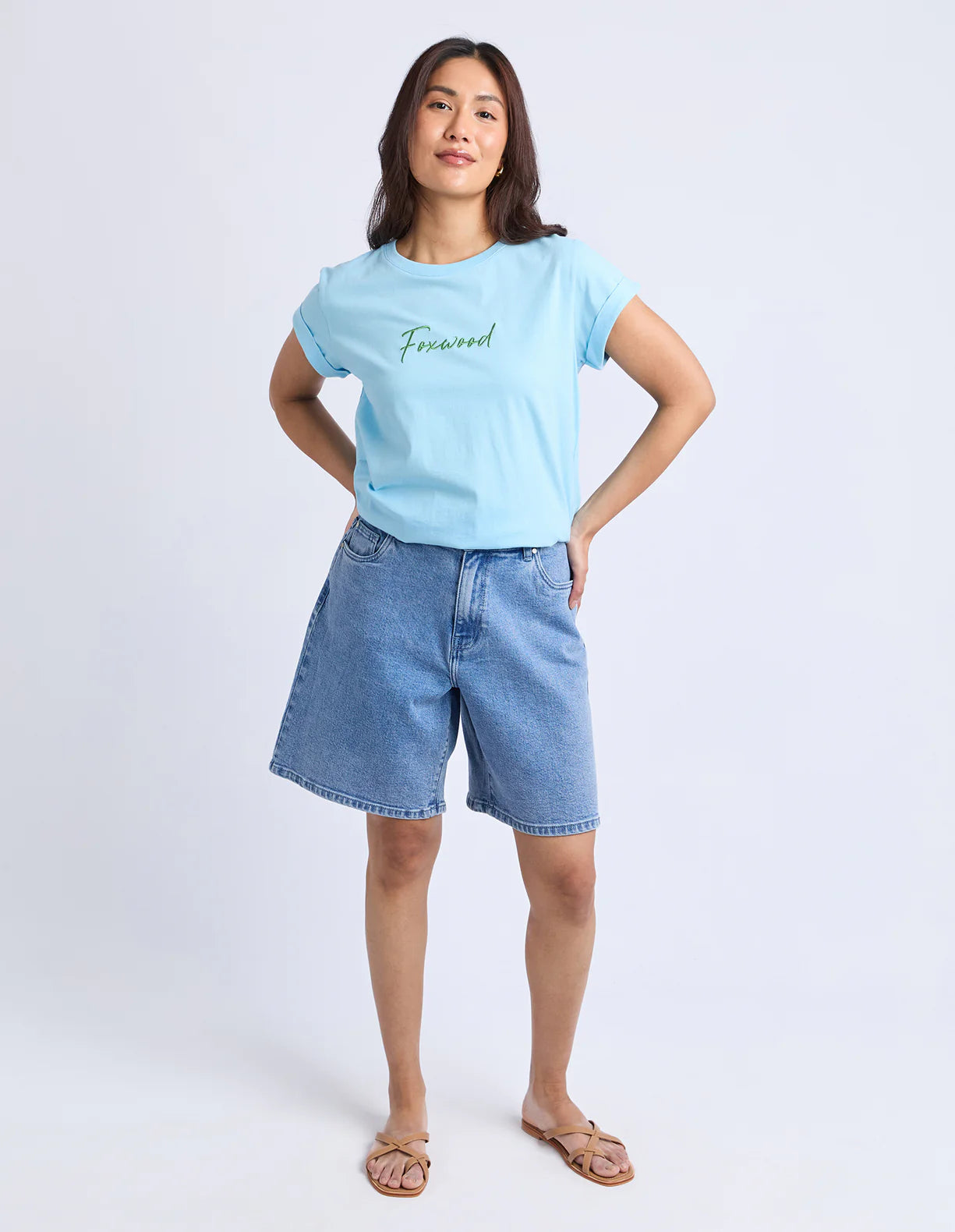 
                  
                    Signature Contrast Tee Light Blue With Lime
                  
                