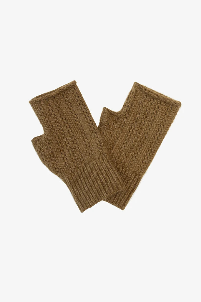 Florence fingerless gloves -Khaki