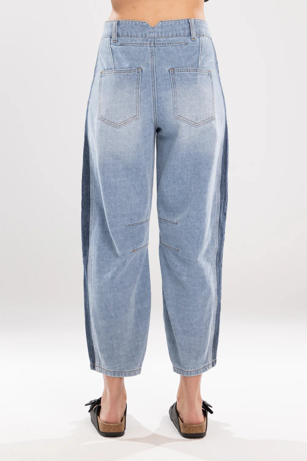 
                  
                    DOUBLE DENIM BARRELL JEANS - BLUE
                  
                