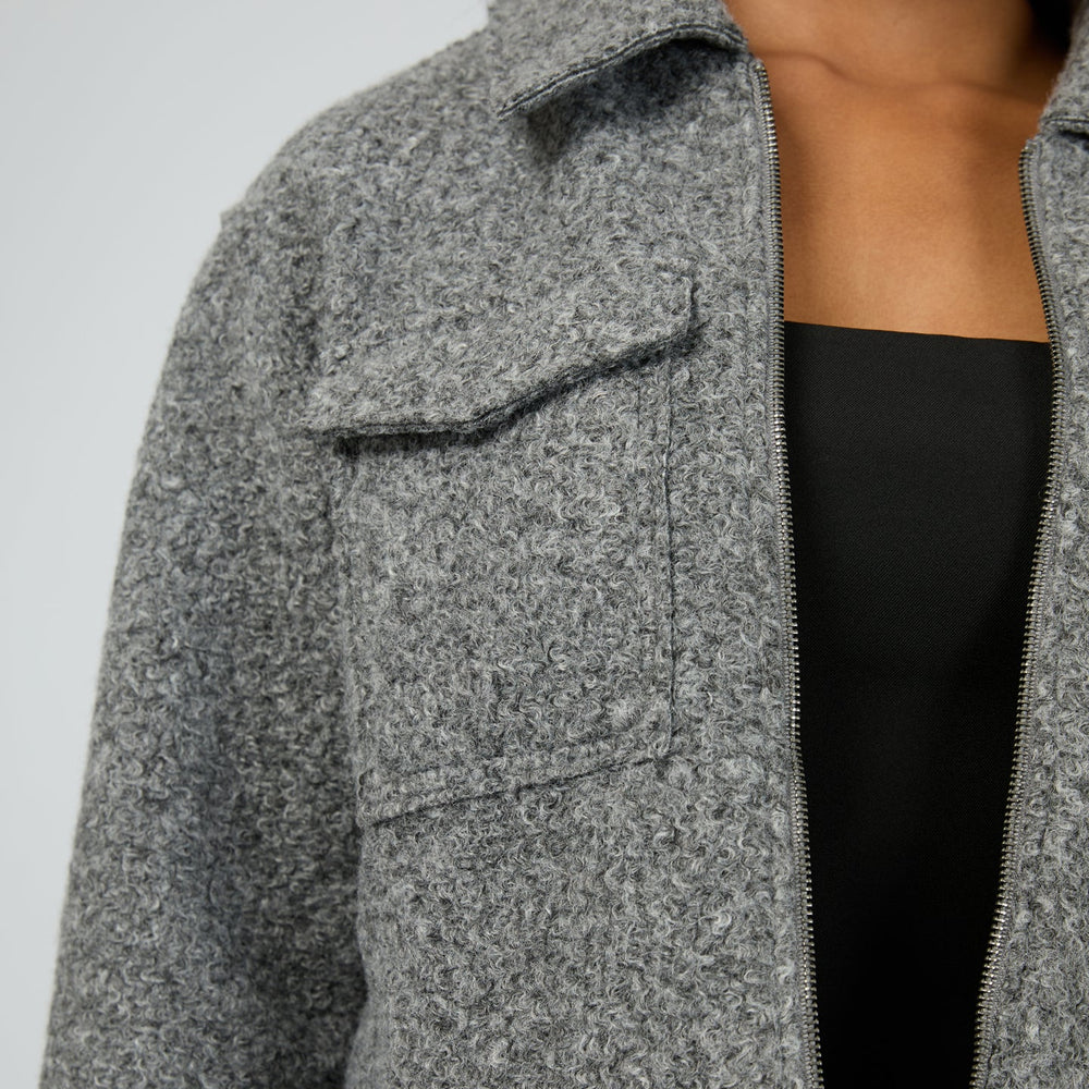 
                  
                    Bennet Crop Jacket Grey Marle
                  
                