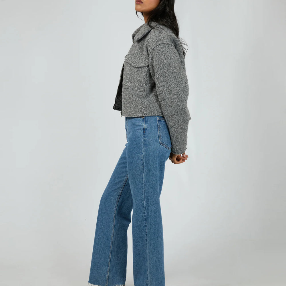 
                  
                    Bennet Crop Jacket Grey Marle
                  
                