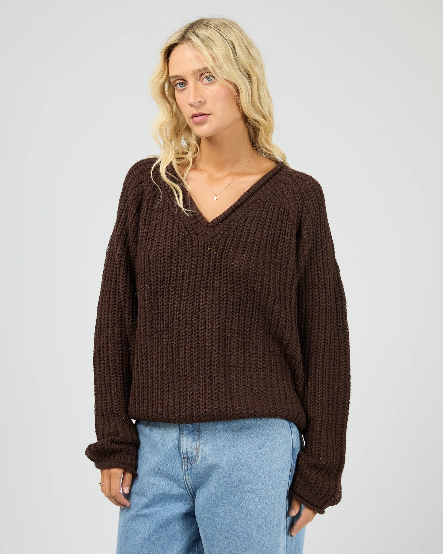 
                  
                    ALL ABOUT EVE HALI V-NECK KNIT
                  
                