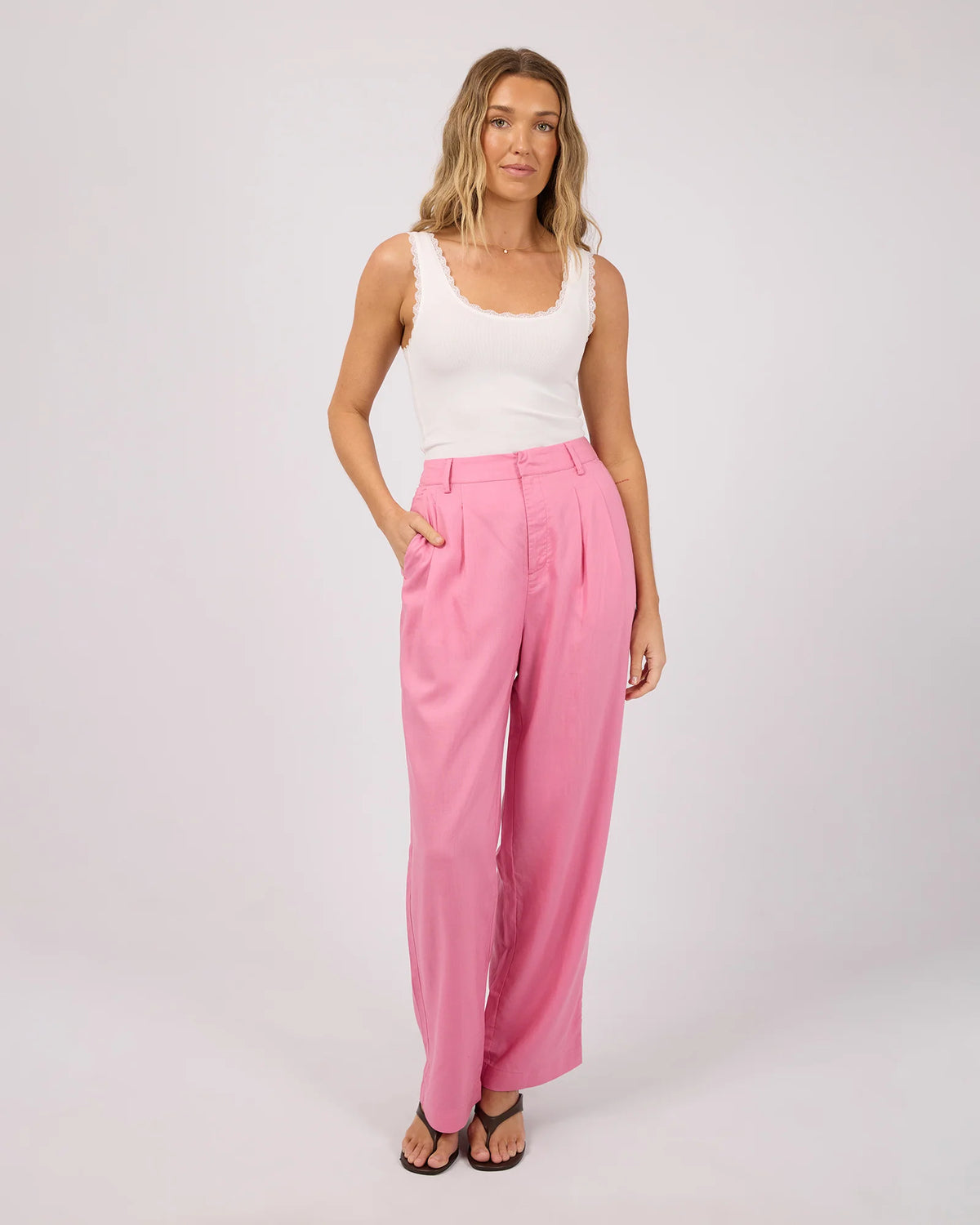 
                  
                    ALL ABOUT EVE FERN LINEN PANT-PINK
                  
                