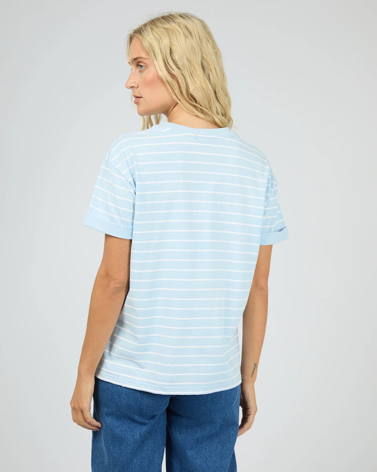 
                  
                    ALL ABOUT EVE WASHED STRIPE TEE-OCEAN BLUE
                  
                