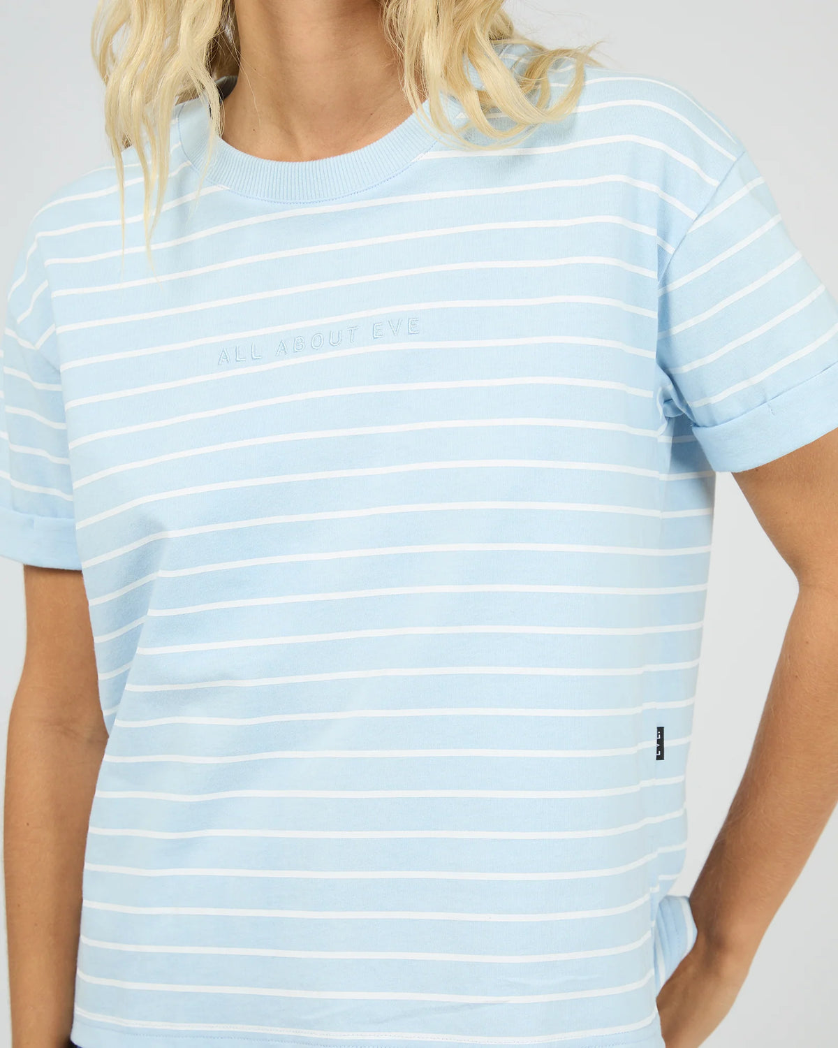 
                  
                    ALL ABOUT EVE WASHED STRIPE TEE-OCEAN BLUE
                  
                