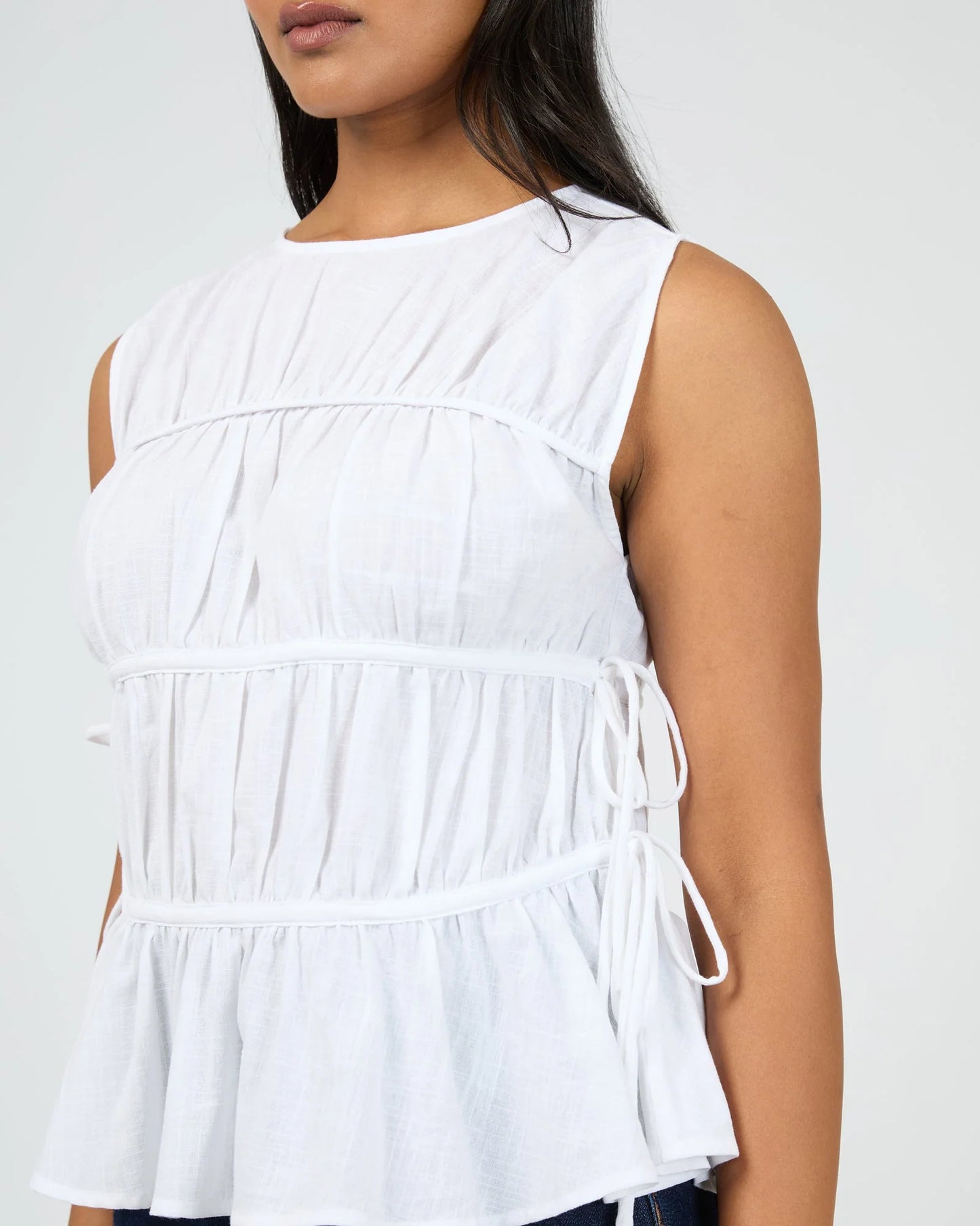 
                  
                    AAE | Lou Lou Tie Top - White
                  
                