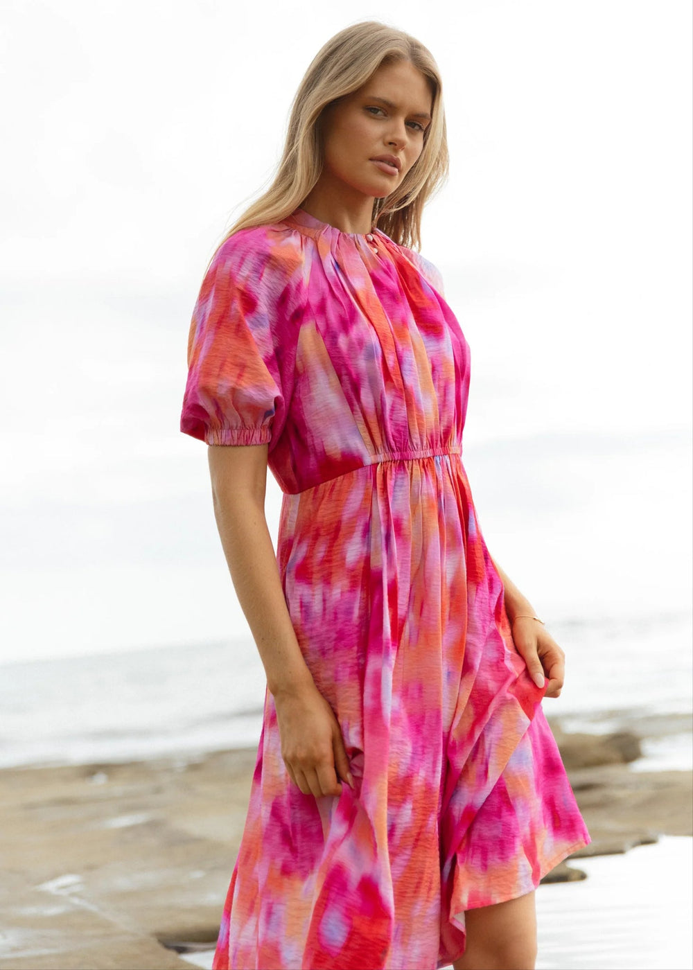 Emery Dress - Peach
