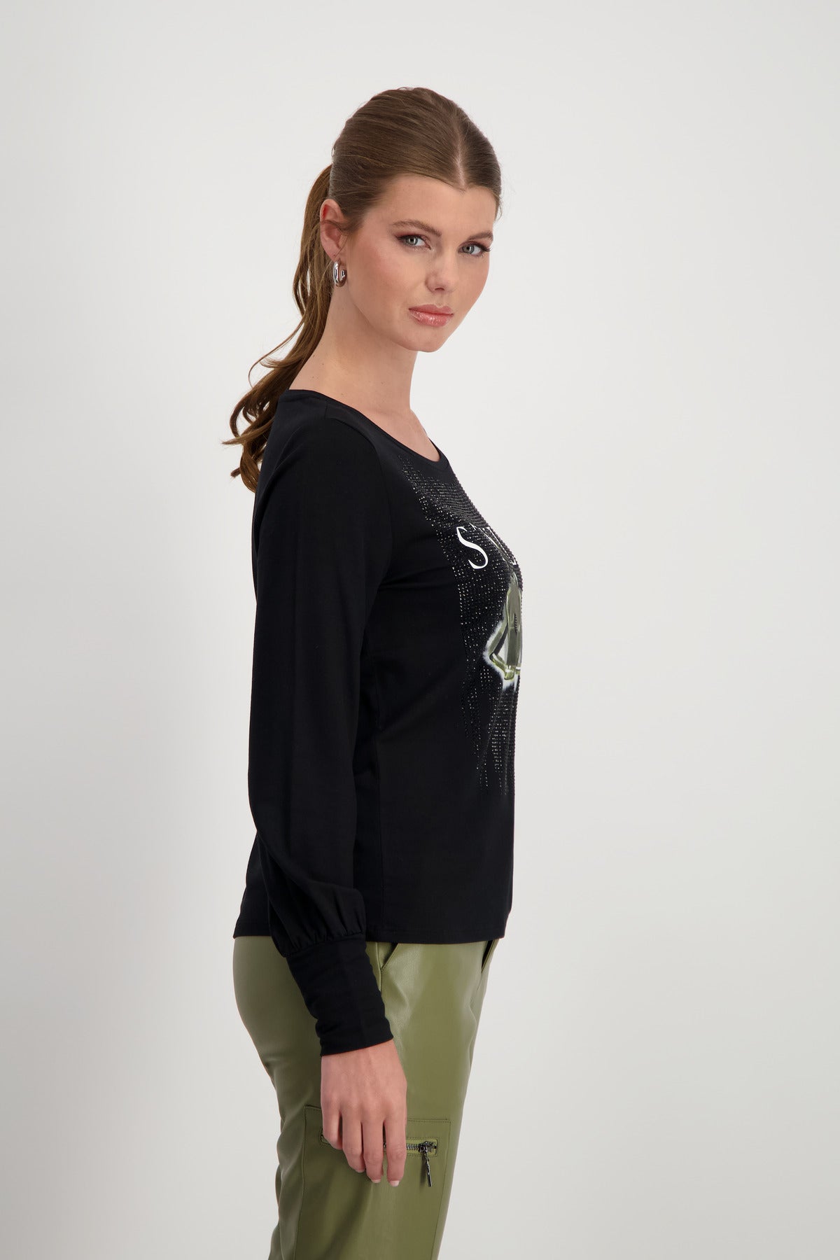 
                  
                    Monari Round neck Tee -schwarz999
                  
                